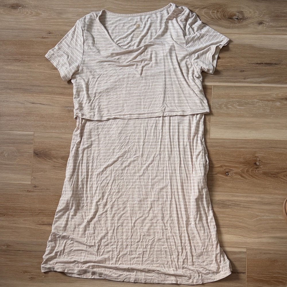 Kindred Braverly Nursing Striped Short Sleeve Dress